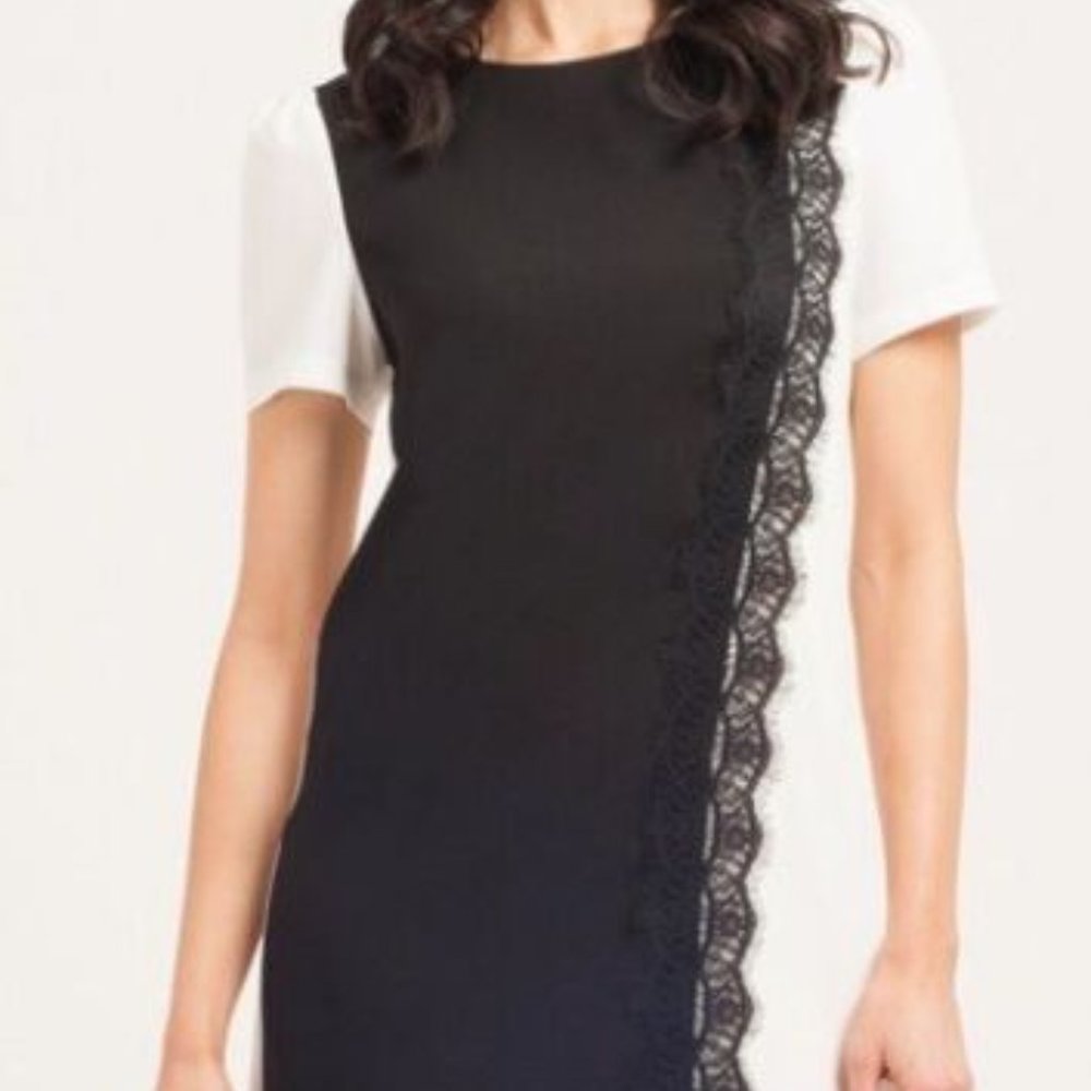 Paper Dolls Black & White Shift Dress